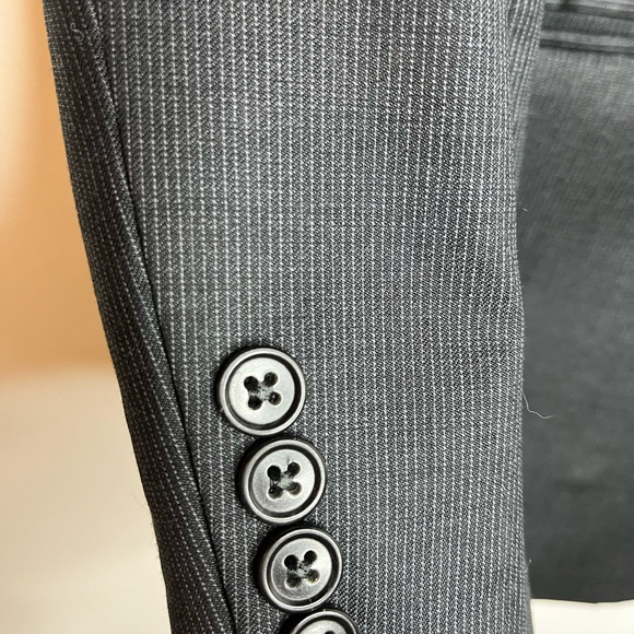 Joseph A Bank 100%WOOL Grey sports coat blazer suit jacket SIZE 42 - Picture 7 of 8
